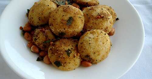 Peanut Podi Mini Idli