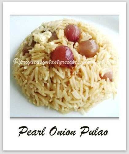 Pearl Onion Pulao