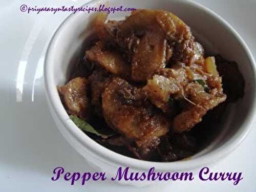 Pepper Mushroom Curry