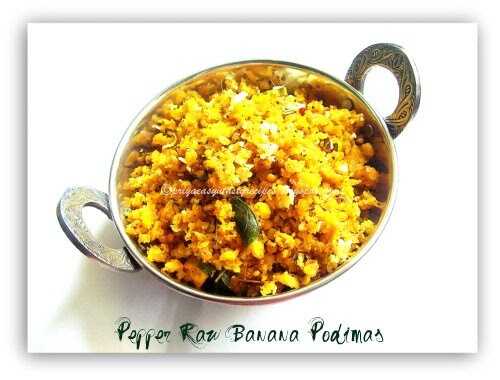 Pepper Raw Banana Podimas