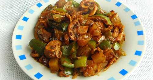 Peppered Potato,Mushroom & Bellpepper Curry