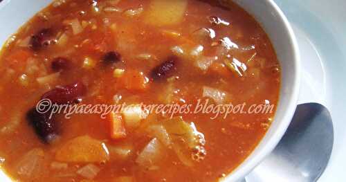 Portuguese Bean Soup/Sopa De Feijao