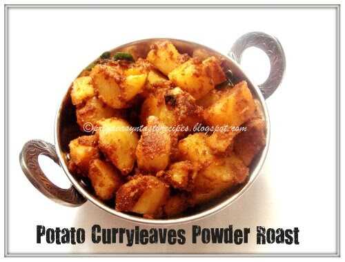 Potato Curryleaves Powder Roast