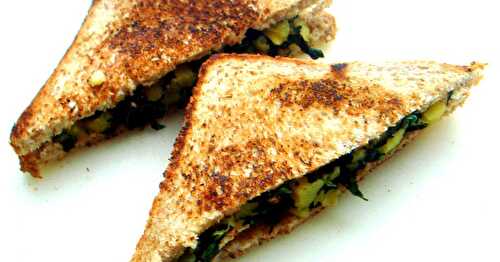 Potato & Spinach Sandwich