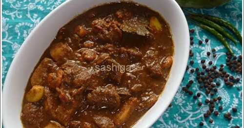 Prawn Pepper Kuzhambu - A Guest Post by Menaga of Sashiga