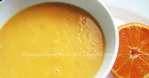 Pumpkin & Clementine Soup