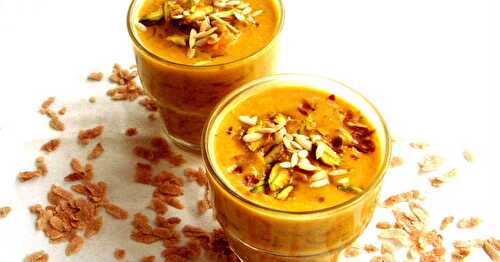 Pumpkin & Red Rice Flakes Kheer~~My Guest Post For Aparna