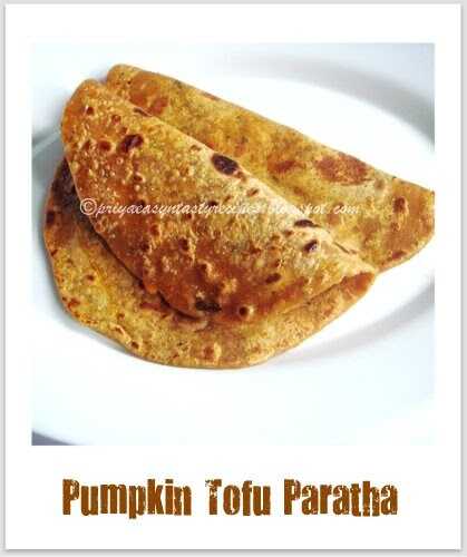 Pumpkin Tofu Paratha