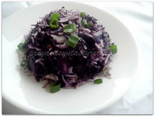 Purple Cabbage Lemon Rice