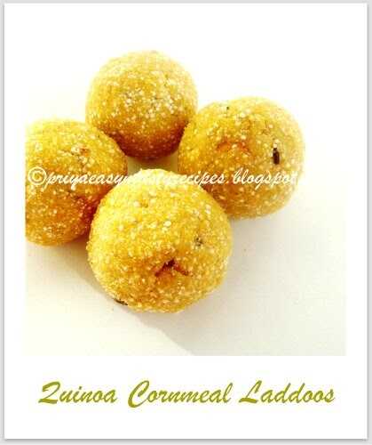 Quinoa Cornmeal Laddoos