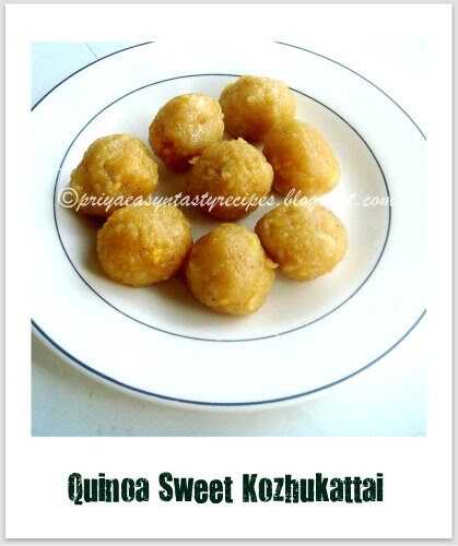 Quinoa Sweet Kozhukattai