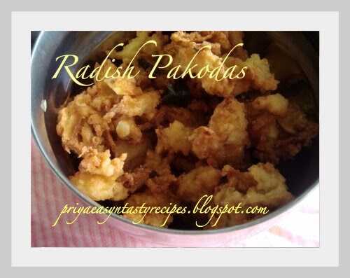 Radish Pakodas