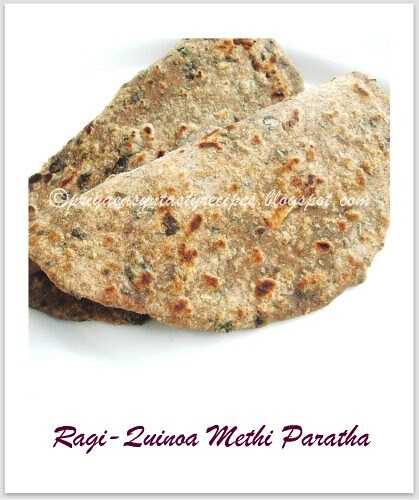 Ragi-Quinoa Methi Paratha