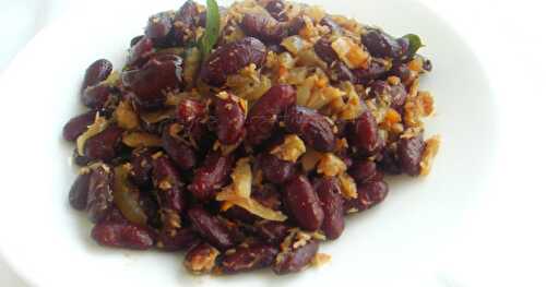 Rajma Coconut Stirfry