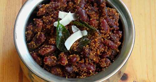 Rajma Masala Sundal/Red Kidney Beans Masala Sundal
