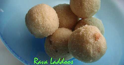 Rava Laddoos/Semolina Laddoos