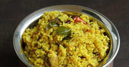 Raw Mango & Mushroom Kodomillet Rice/Maangai Kaalan Varagu Saadham