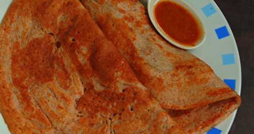 Red Rice Dosa/Sivappu Arisi Dosai