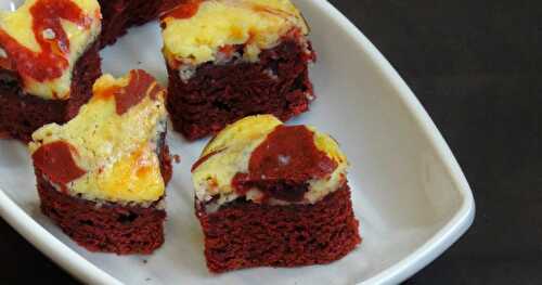 Red Velvet Cream Cheese Brownies