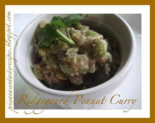 Ridgegourd Peanut Curry