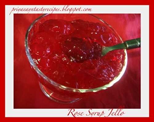 Rose Syrup Jello - Click Red
