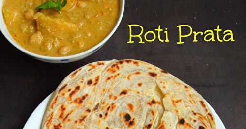 Roti Prata - Singaporean Flat Bread with Vegetarian Curry Sauce