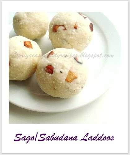 Sago/Sabudana Laddoos