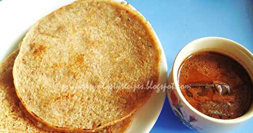 Savoury Wheat Rava & Brown Rice Pancakes