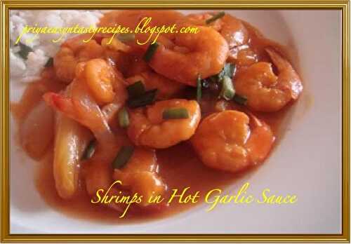 Shrimps in Hot Garlic Sauce