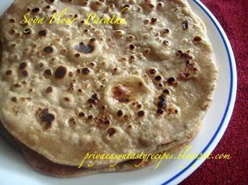 Soya Flour Paratha - Soft Flat Bread