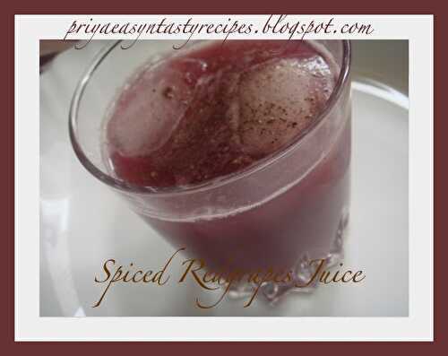 Spiced Redgrapes Juice