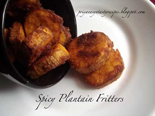 Spicy Plantain Fritters