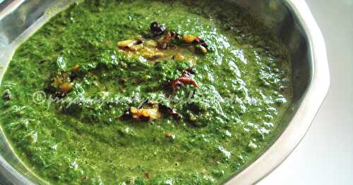 Spinach Masiyal (With Coconut Milk)