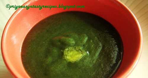 Spinach Puree For Toddlers