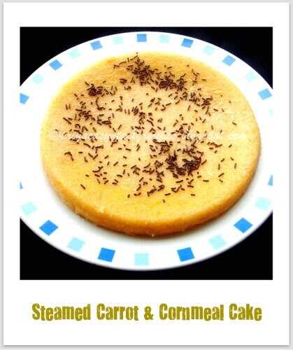 Steamed Carrot & Cornmeal Cake