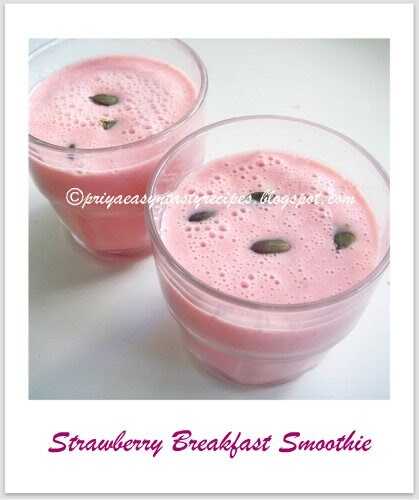 Strawberry Breakfast Smoothie