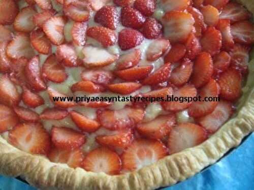 Strawberry Cream Tart - Celebrating 10,000 Visitor Hits