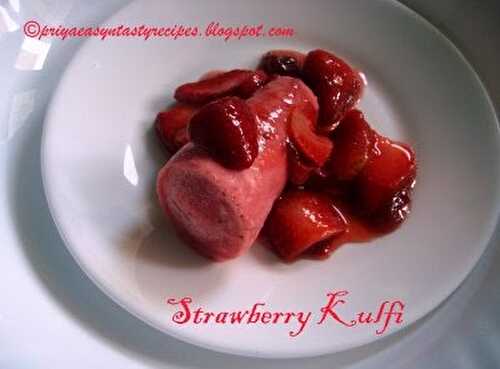 Strawberry Kulfi