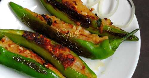 Stuffed Chillies with Peanuts & Potato