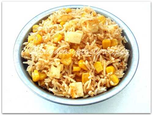Sweet Corn & Paneer Rice