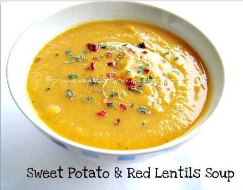 Sweet Potato & Red Lentils Soup