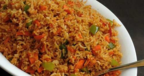 Tawa Vegetable Fried Rice/Desi Fried Rice