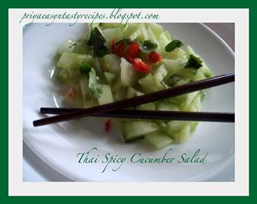 Thai Spicy Cucumber Salad