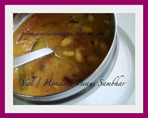 Val / Hyacinth Beans Sambhar