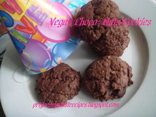 Vegan Choco-Oats Cookies