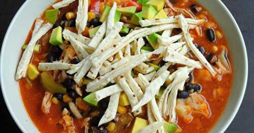 Vegetable & Chicken Enchilada Soup