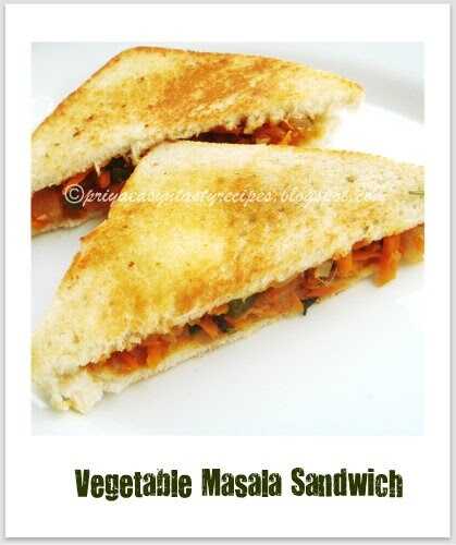 Vegetable Masala Sandwich - Iyengar Bakery Style
