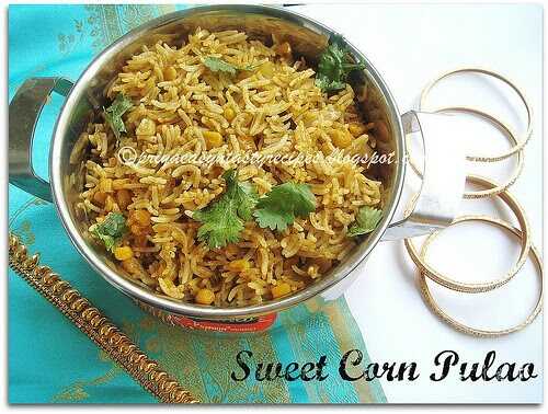 Virtual Bridal Shower For Nithya - Sweet Corn Pulao,Cauliflower Pepper Korma & Parsi Peni
