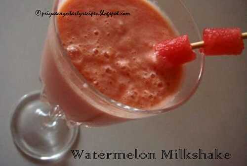 Watermelon N Avocado Milkshake
