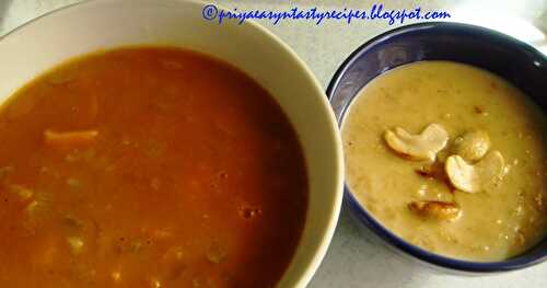 White Bean Soup & Oats N Coconut Milk Pudding - Tried & Tasted From Madhuram's Eggless Cooking